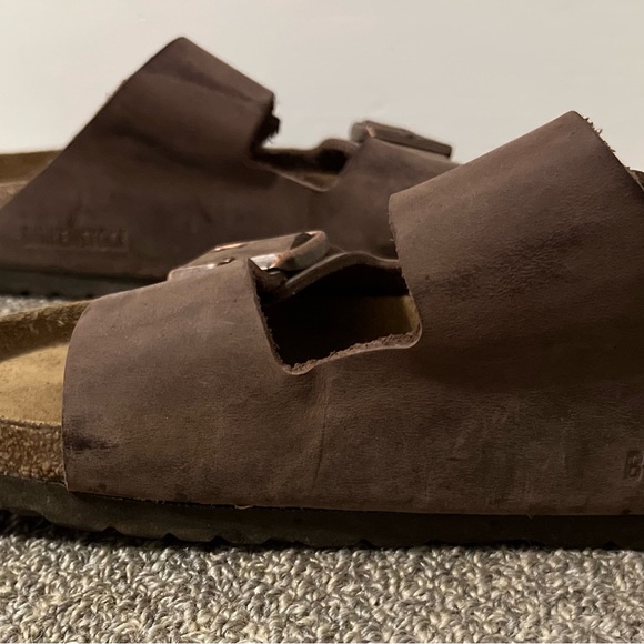 Birkenstock Arizona brown oiled leather size 40 eu men’s slightly used - Picture 4 of 5